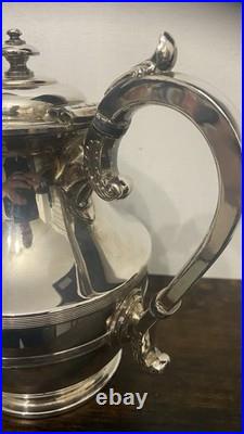 Antique James Dixon & Sons Of Sheffield Silver Plated 4 Piece Tea Set. VGC