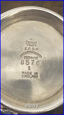 Antique James Dixon & Sons Of Sheffield Silver Plated 4 Piece Tea Set. VGC