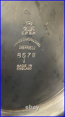 Antique James Dixon & Sons Of Sheffield Silver Plated 4 Piece Tea Set. VGC