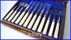 Antique Mappin&Webb Cutlery Set Silver Plated 24 Pieces 1900-1910's Dinner Gift