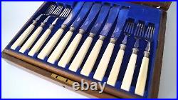 Antique Mappin&Webb Cutlery Set Silver Plated 24 Pieces 1900-1910's Restaurant