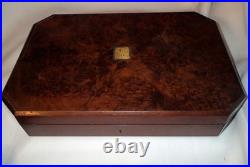 Antique Martin Hall & Co Silver plate Flatware 24 Piece Set with Case