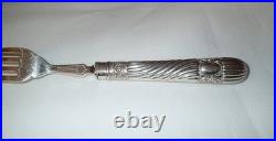 Antique Martin Hall & Co Silver plate Flatware 24 Piece Set with Case