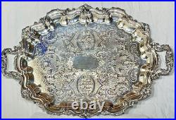 Antique Meriden Britannia 6 Piece Coffee Tea Set Silver Plate Greenman #1866