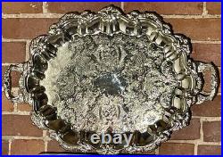 Antique Meriden Britannia 6 Piece Coffee Tea Set Silver Plate Greenman #1866