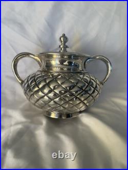 Antique Meriden Silver Plate Co Quadruple Plate Four-Piece Tea Set