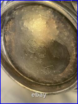Antique Meriden Silver Plate Co Quadruple Plate Four-Piece Tea Set