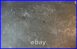 Antique Pairpoint Quadruple Silverplate Tea Set FIve Piece Floral Pattern