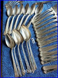Antique Queen Bess 1 pattern Cutlery Set 1924 Tudor Plate 79 pieces (AI 65)