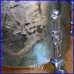 Antique Reed and Barton Aesthetic Movement 4 Piece Silver Plate Tea Set 1869