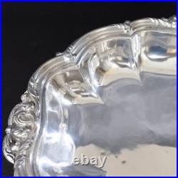 Antique Sheffield Plate Silver on Copper Serving Tray Vegetable Dish Tureen