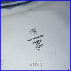 Antique Sheffield Plate Silver on Copper Serving Tray Vegetable Dish Tureen