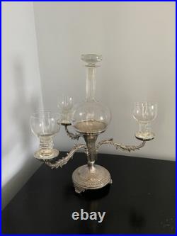 Antique Sheffield Silver Plated Wine Tasting Centre Piece Rare