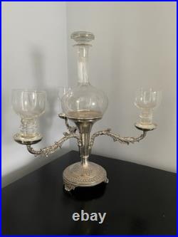 Antique Sheffield Silver Plated Wine Tasting Centre Piece Rare