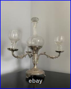 Antique Sheffield Silver Plated Wine Tasting Centre Piece Rare