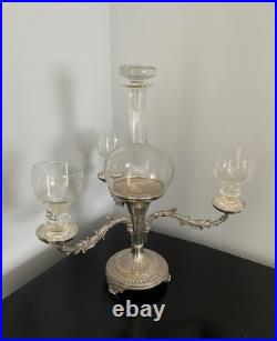 Antique Sheffield Silver Plated Wine Tasting Centre Piece Rare