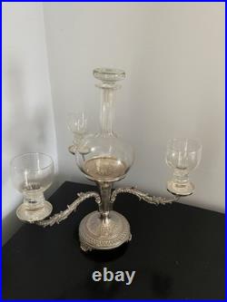 Antique Sheffield Silver Plated Wine Tasting Centre Piece Rare