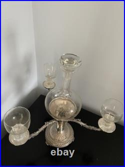 Antique Sheffield Silver Plated Wine Tasting Centre Piece Rare