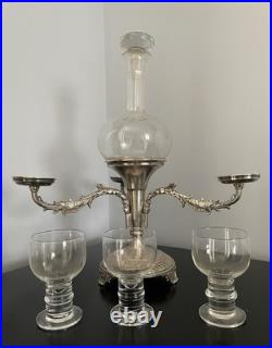 Antique Sheffield Silver Plated Wine Tasting Centre Piece Rare