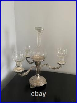 Antique Sheffield Silver Plated Wine Tasting Centre Piece Rare