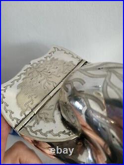 Antique Sibler And Fleming Silver Plated Nautilus Spoon Warmer marked AMS