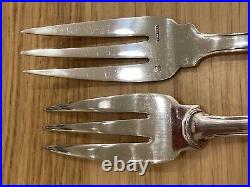 Antique Silver Fish Knives Forks Slice Boulenger French 13 Piece Cutlery Set