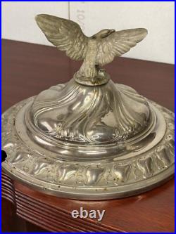 Antique Silver PLate victorian soup Taureen ornate eagle finial