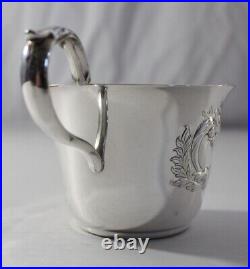 Antique Silver Plate 27-Piece Punch Bowl Set 24 Cups, Tray, Ladle. RWallace EXC