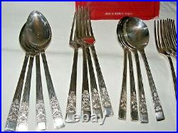 Antique Silver Plate Mayfair Cutlery Set 20 Pieces Spoons Forks Rd880417
