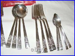 Antique Silver Plate Mayfair Cutlery Set 20 Pieces Spoons Forks Rd880417