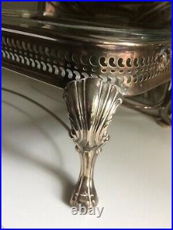 Antique Silver Plate Serving Stand