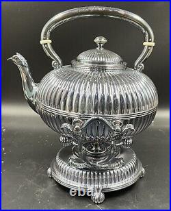 Antique Silver Plate Tea Set Coffee Service 4 Piece Gorham Silver Soldered 0730