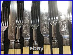 Antique Silver Plated Cutlery -12 Pieces