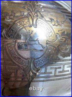 Antique Silver Plated Meat Dome Food Cover 1900s stamped english 45cm