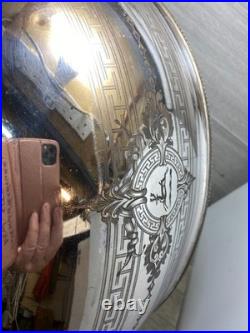 Antique Silver Plated Meat Dome Food Cover 1900s stamped english 45cm