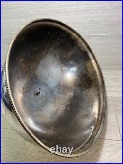 Antique Silver Plated Meat Dome Food Cover 1900s stamped english 45cm