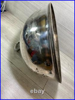 Antique Silver Plated Meat Dome Food Cover 1900s stamped english 45cm