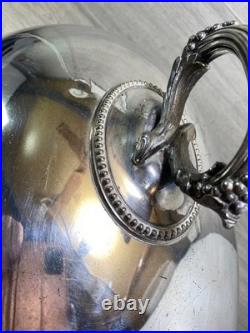 Antique Silver Plated Meat Dome Food Cover 1900s stamped english 45cm