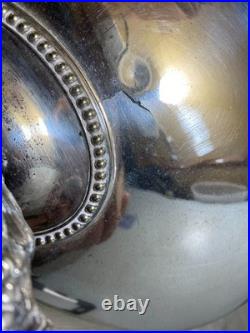 Antique Silver Plated Meat Dome Food Cover 1900s stamped english 45cm