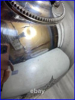 Antique Silver Plated Meat Dome Food Cover 1900s stamped english 45cm