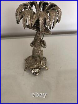 Antique Silver Plated Walker & Hall Robinson Crusoe Table Centrepiece