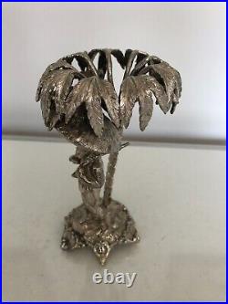 Antique Silver Plated Walker & Hall Robinson Crusoe Table Centrepiece