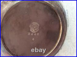 Antique Silver Quadruple Plate 5 PIECES TEA SET SAMOVAR Meriden Hand Chased 8 lb