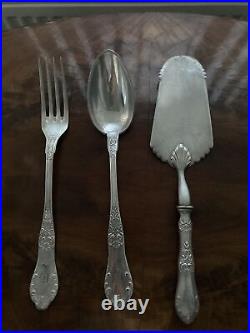 Antique Silver Serving 3 Piece Set Large Size IWeight Is 1.5 kgs