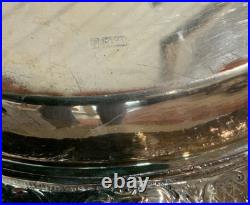 Antique Silver on Copper Oval Covered Repousse Serving Dish from E. G. Webster