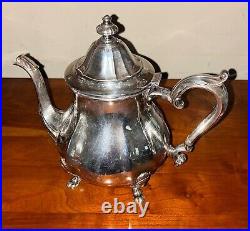 Antique Silver plate Tea Coffee Set Chippendale Pattern by International Silver
