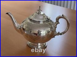 Antique Victorian Silver Plate 4 Piece Tea Set William Hutton And Sons Sheffield Antique Victorian Silver Plate 4 Piece Tea Set William Hutton And Sons Sheffield