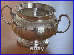 Antique Victorian Silver Plate 4 Piece Tea Set William Hutton And Sons Sheffield