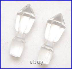 Antique Victorian Silver Plate 5 Piece Cranberry Coin Spot Glass Castor Set
