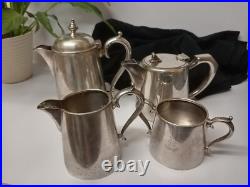 Antique Vintage Mappin & Webb Princess Plate Triple Silver 4 Set Wickham Court